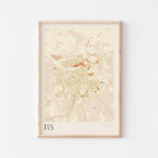 fes, morocco map poster - image 1