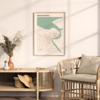 paramaribo, suriname map poster - image 3