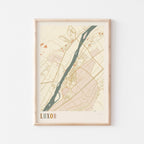luxor, egypt map poster - image 1