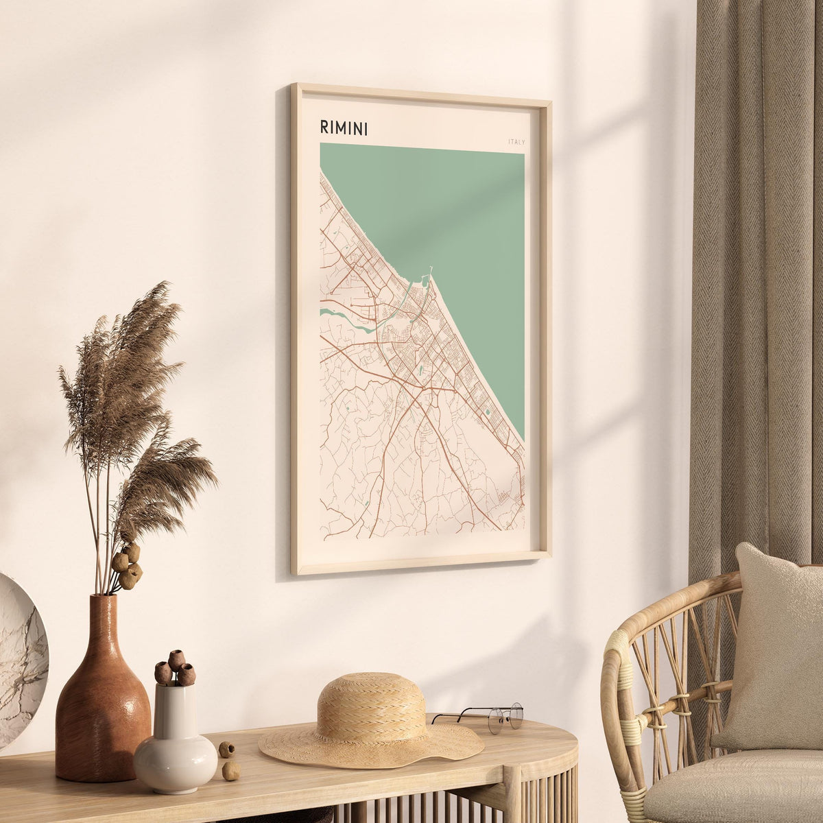 rimini italy map poster - image 2