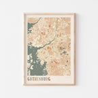 gothenburg sweden map poster - image 1