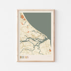 hoi an, vietnam map poster - image 1
