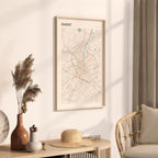 ghent belgium map poster - image 2