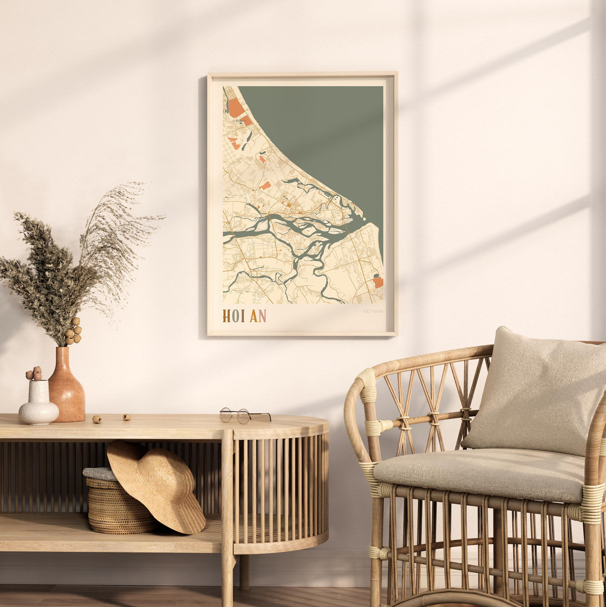 hoi an, vietnam map poster - image 3