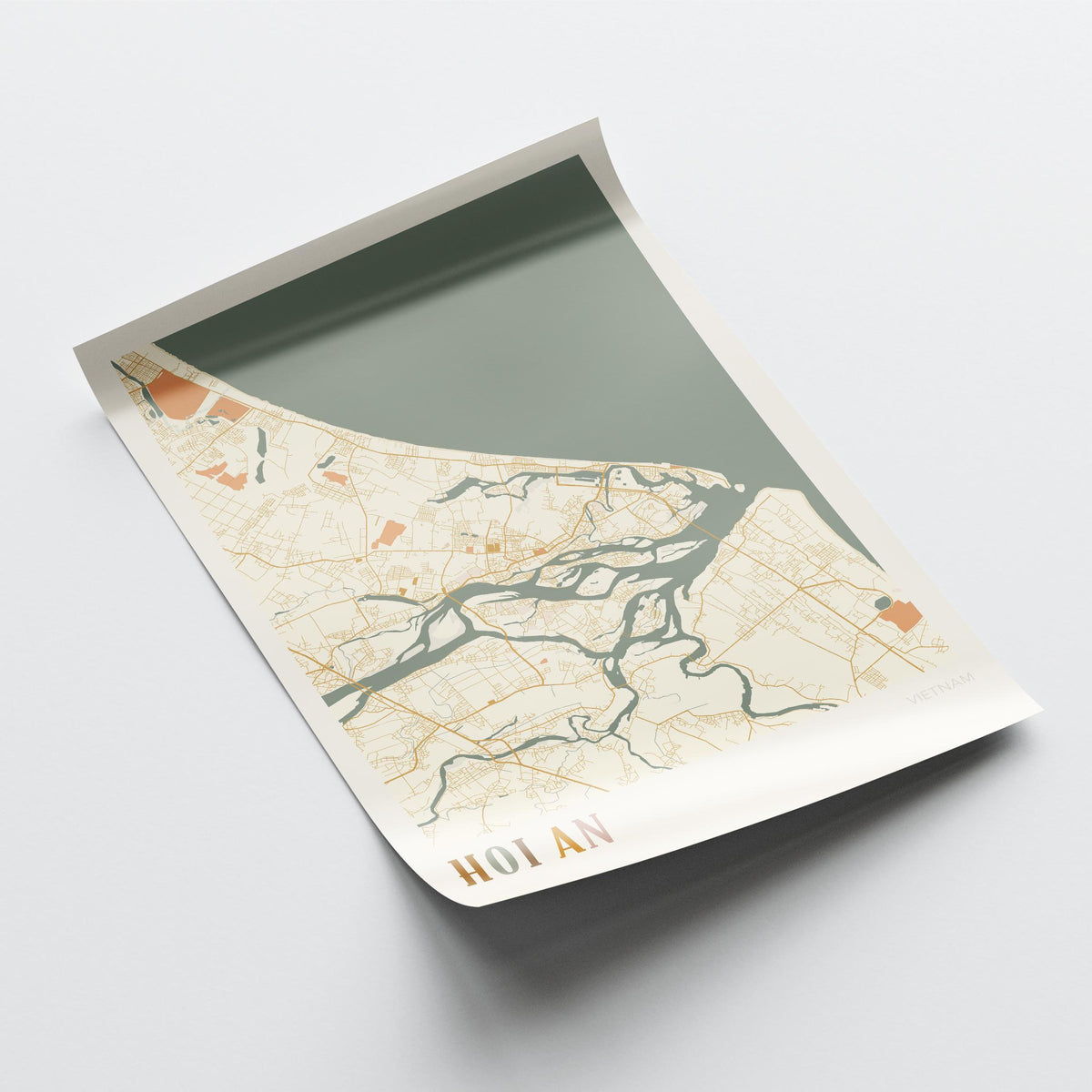 hoi an, vietnam map poster - image 4