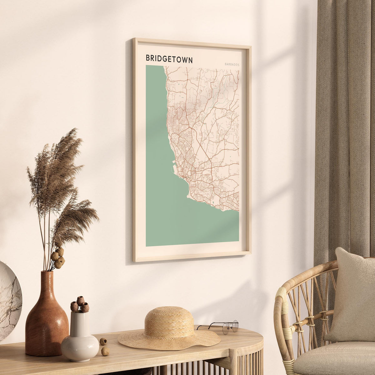 bridgetown, barbados map poster - image 2