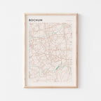 bochum germany map poster - image 1