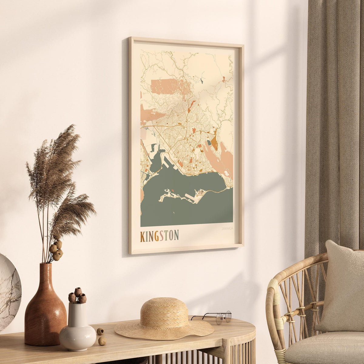kingston, jamaica map poster - image 2