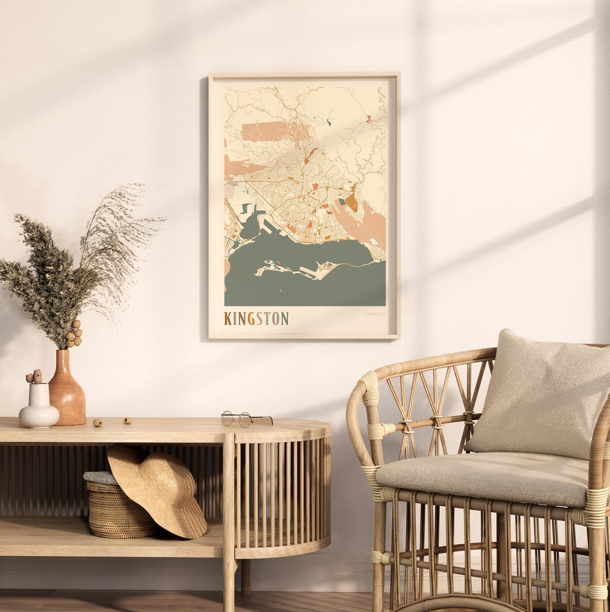 kingston, jamaica map poster - image 3