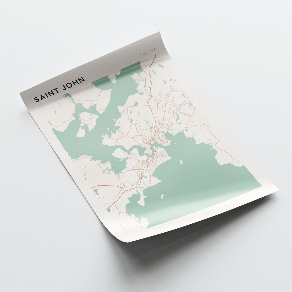 saint john, new brunswick map poster - image 3