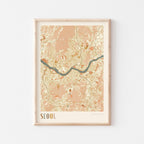 seoul, south korea map poster - image 1