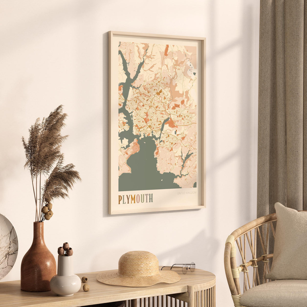 plymouth, united kingdom map poster - image 2