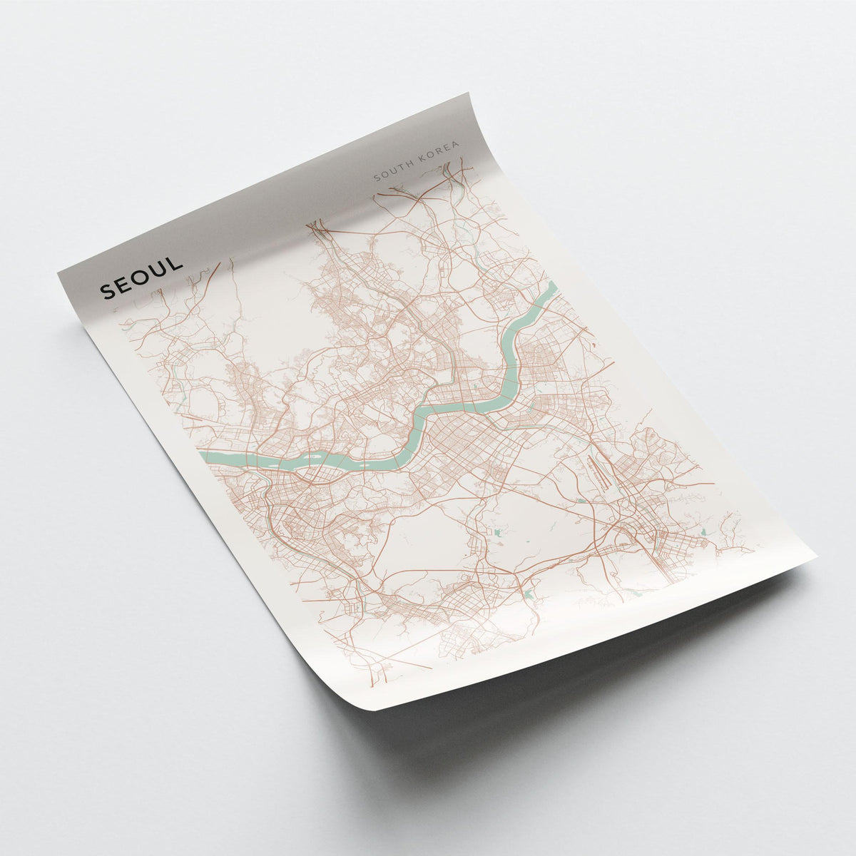 seoul, south korea map poster - image 3