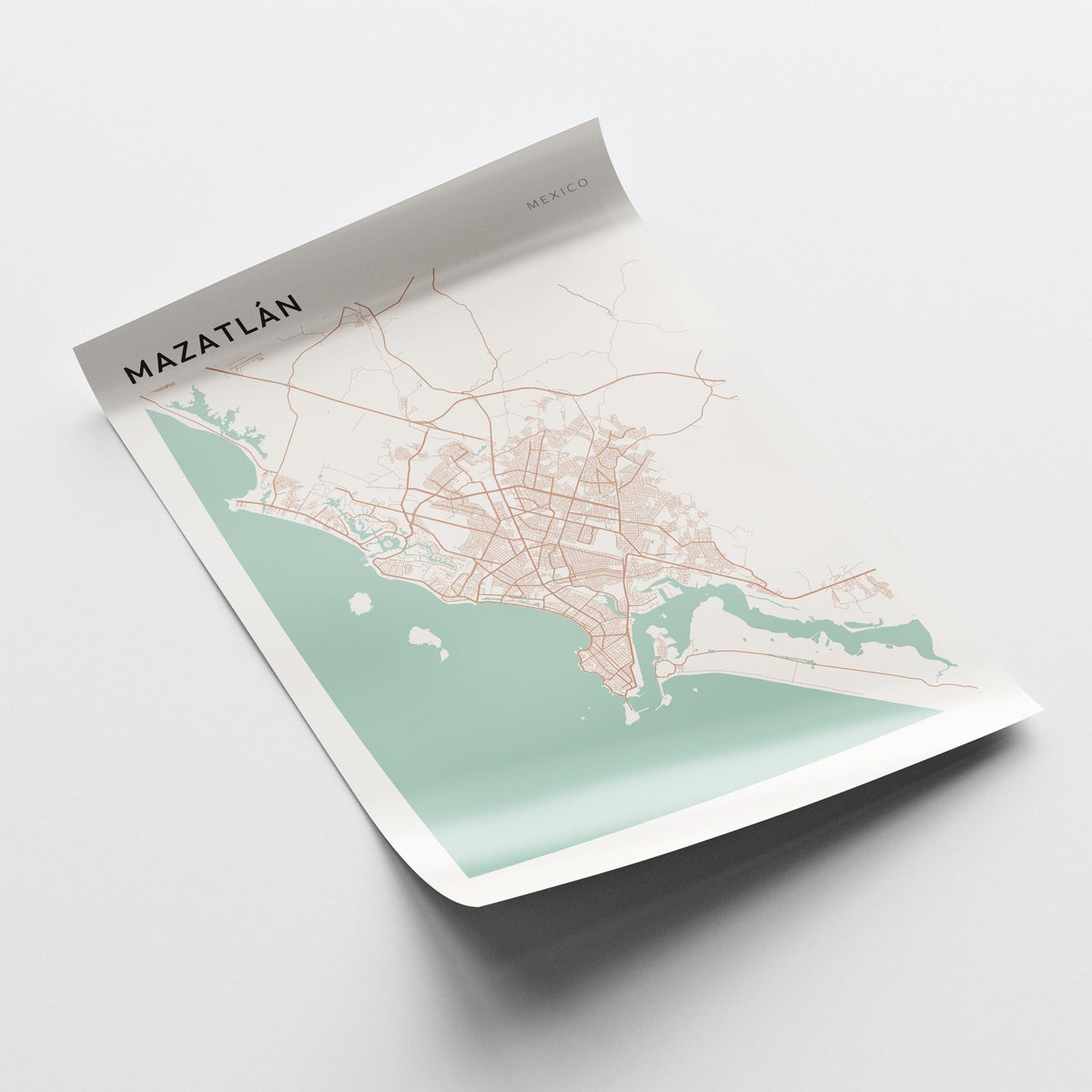 mazatlan, mexico map poster - image 4