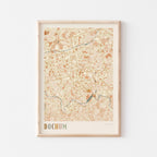 bochum germany map poster - image 1