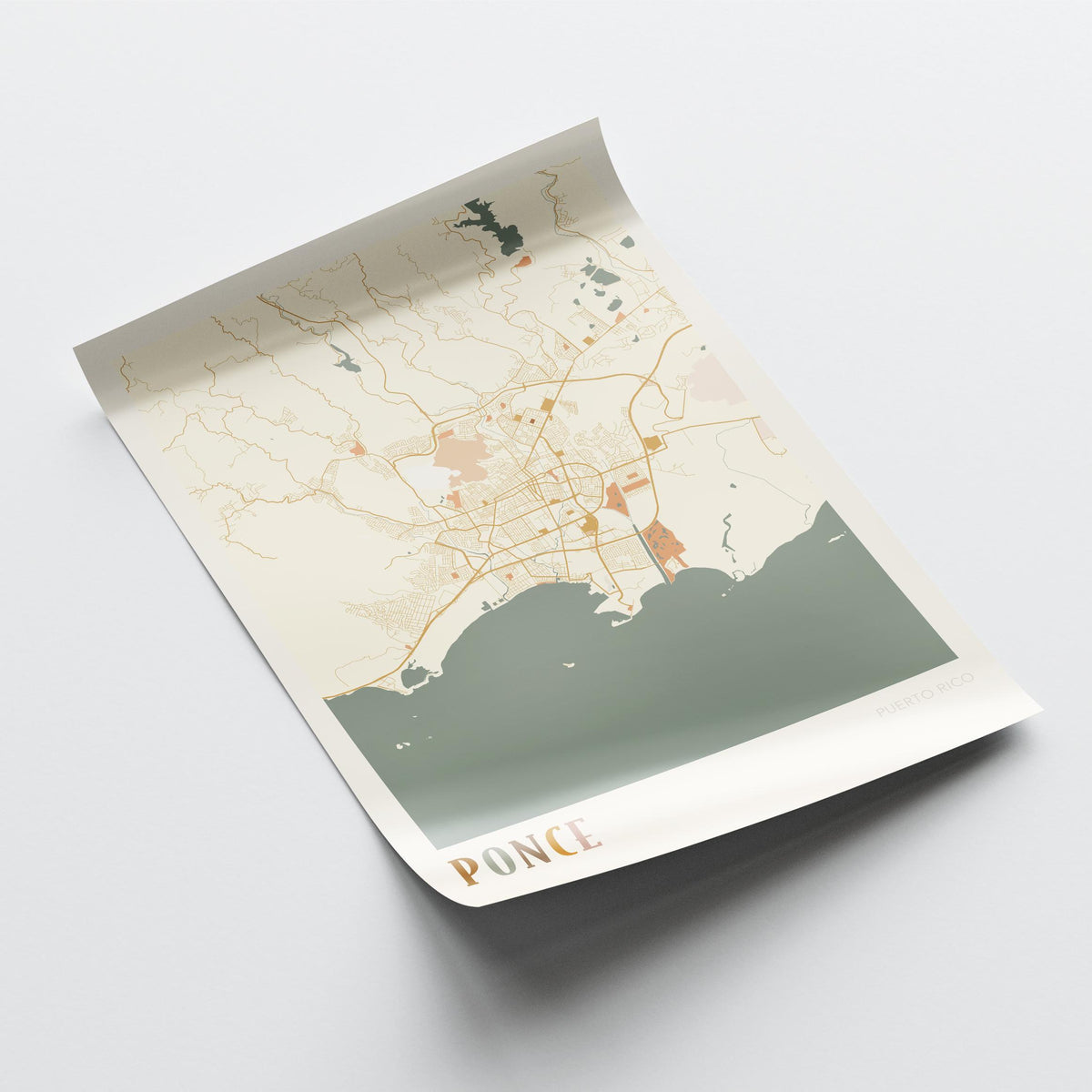 ponce, united states map poster - image 4