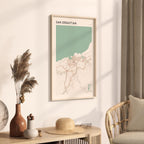 san sebastian spain map poster - image 2