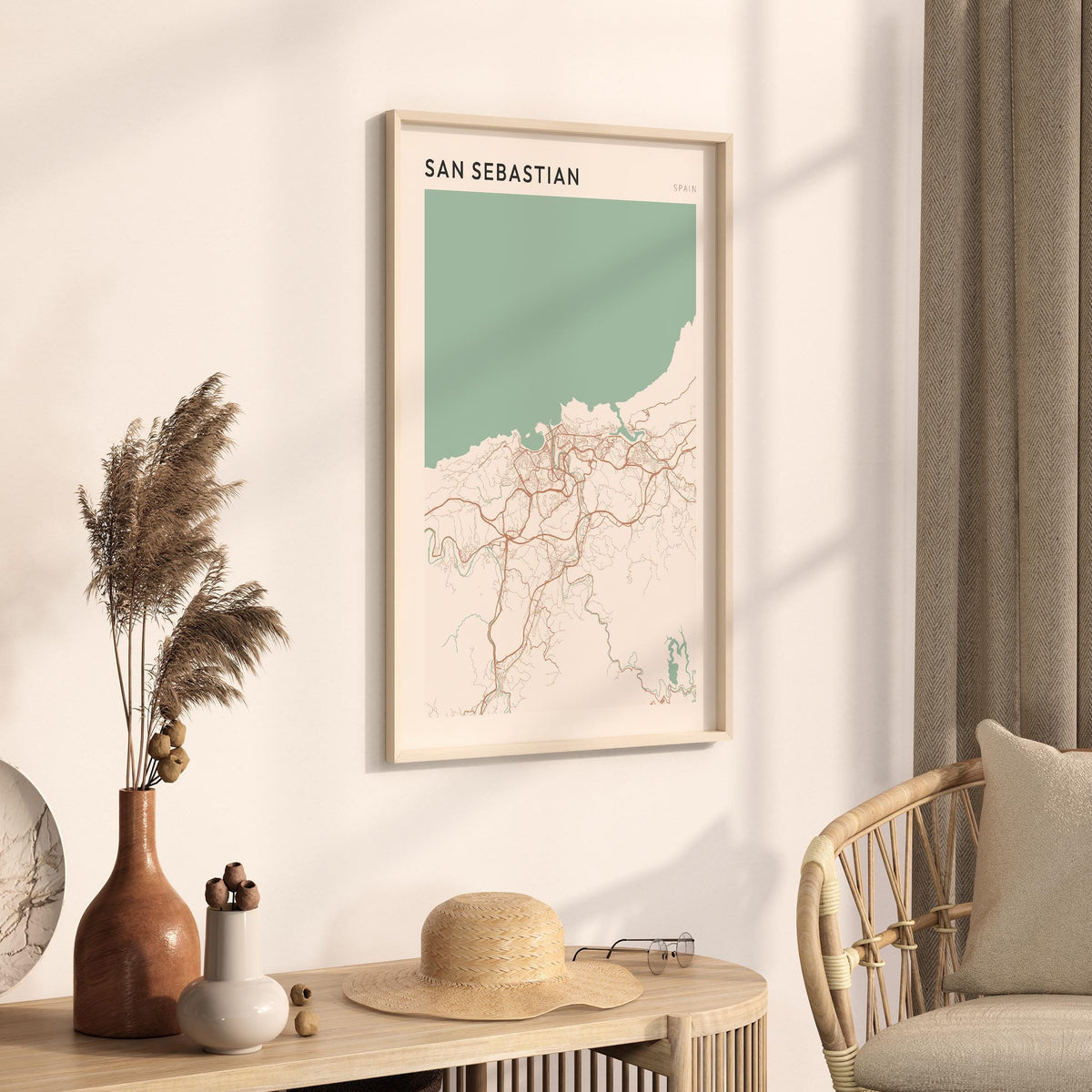 san sebastian spain map poster - image 2