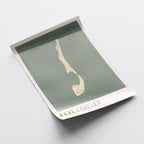 caye caulker, belize map poster - image 4