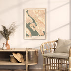 sibenik croatia map poster - image 3