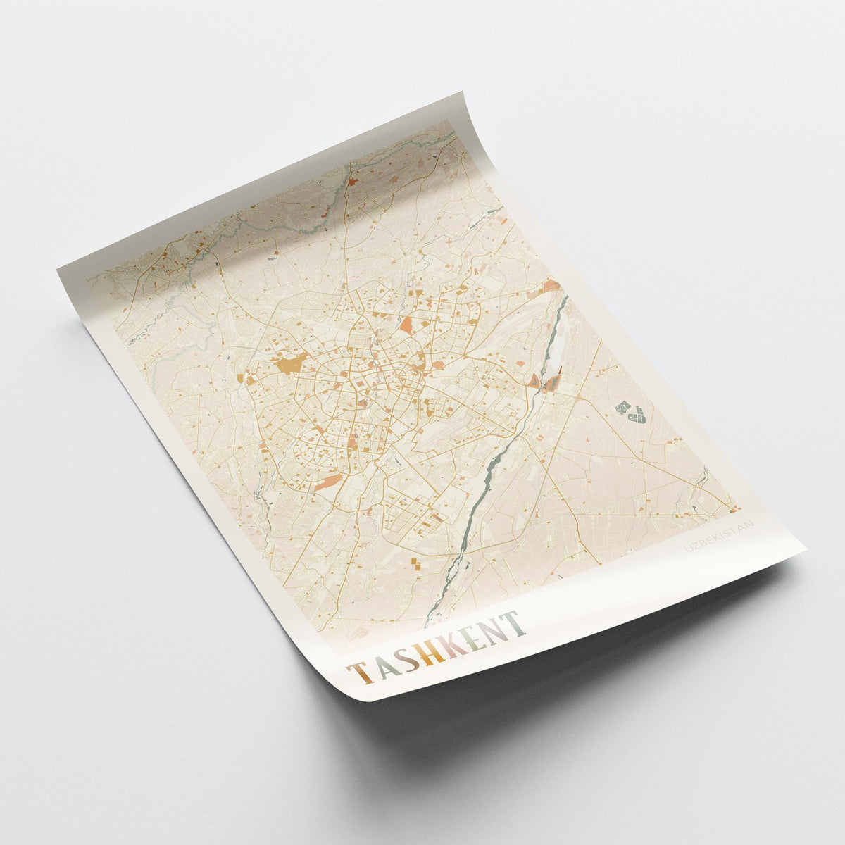 tashkent, uzbekistan map poster - image 4