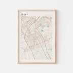 delft netherlands map poster - image 1