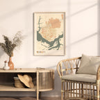 manaus, brazil map poster - image 3