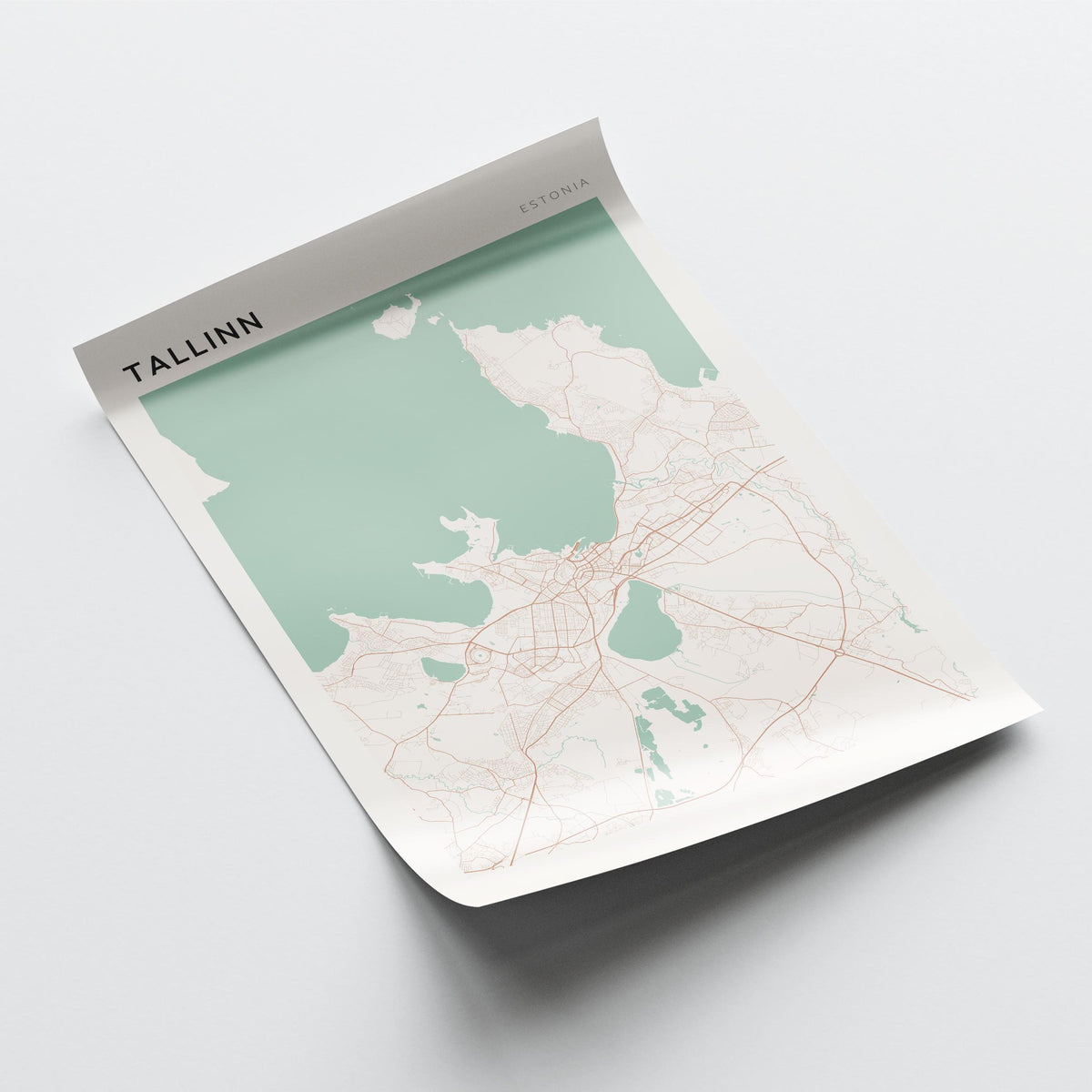 tallinn estonia map poster - image 4