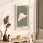 easter island, chile map poster - image 2