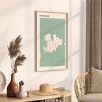 mykonos greece map poster - image 2