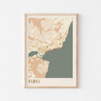 varna bulgaria map poster - image 1