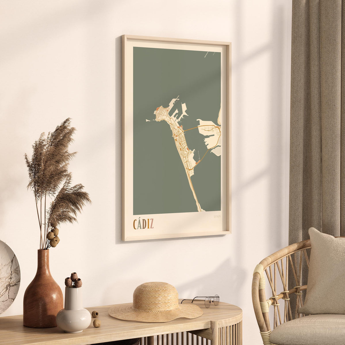 cadiz spain map poster - image 2