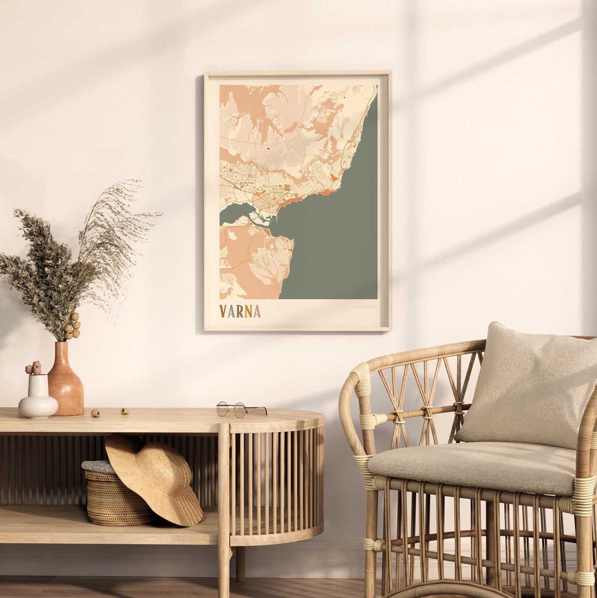 varna bulgaria map poster - image 3