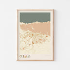 caracas, venezuela map poster - image 1