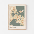auckland, new zealand map poster - image 1