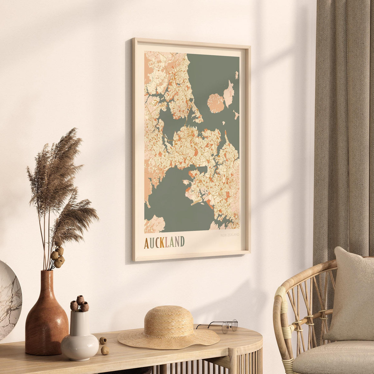 auckland, new zealand map poster - image 2