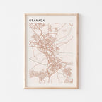 granada spain map poster - image 1