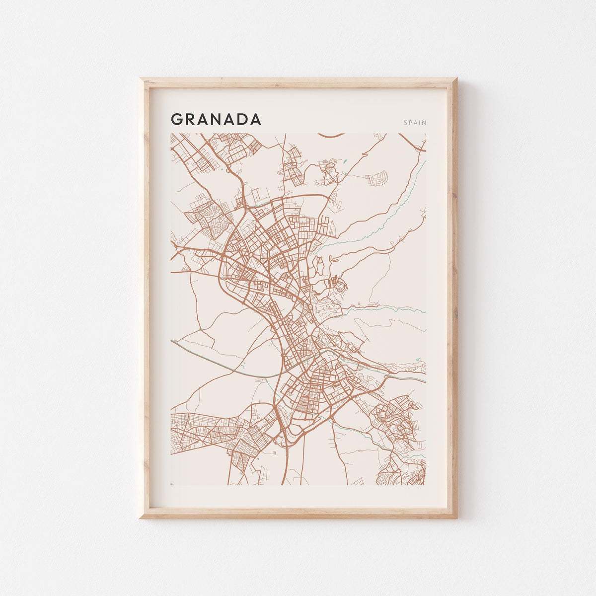 granada spain map poster - image 1