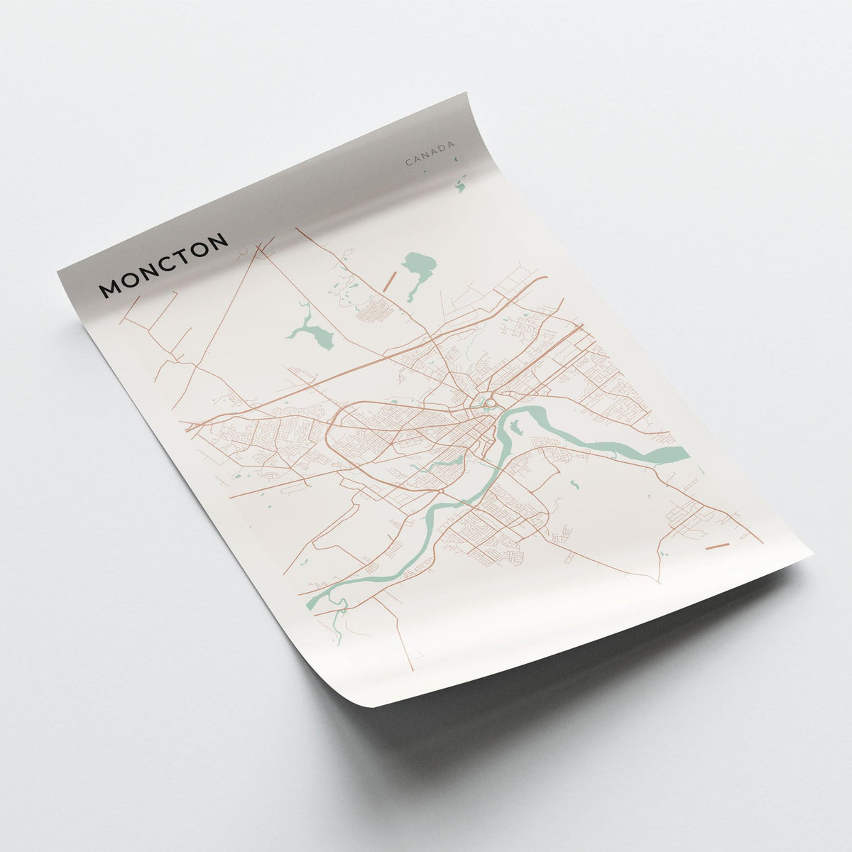 moncton, new brunswick map poster - image 4