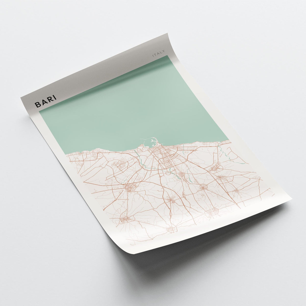 bari italy map poster - image 4