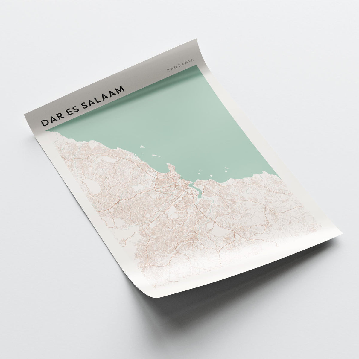 dar es salaam, tanzania map poster - image 4