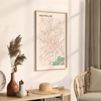 montpellier france map poster - image 2