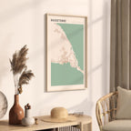 basseterre, saint kitts and nevis map poster - image 2