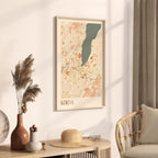 geneva switzerland map poster - image 2