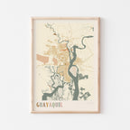 guayaquil, ecuador map poster - image 1