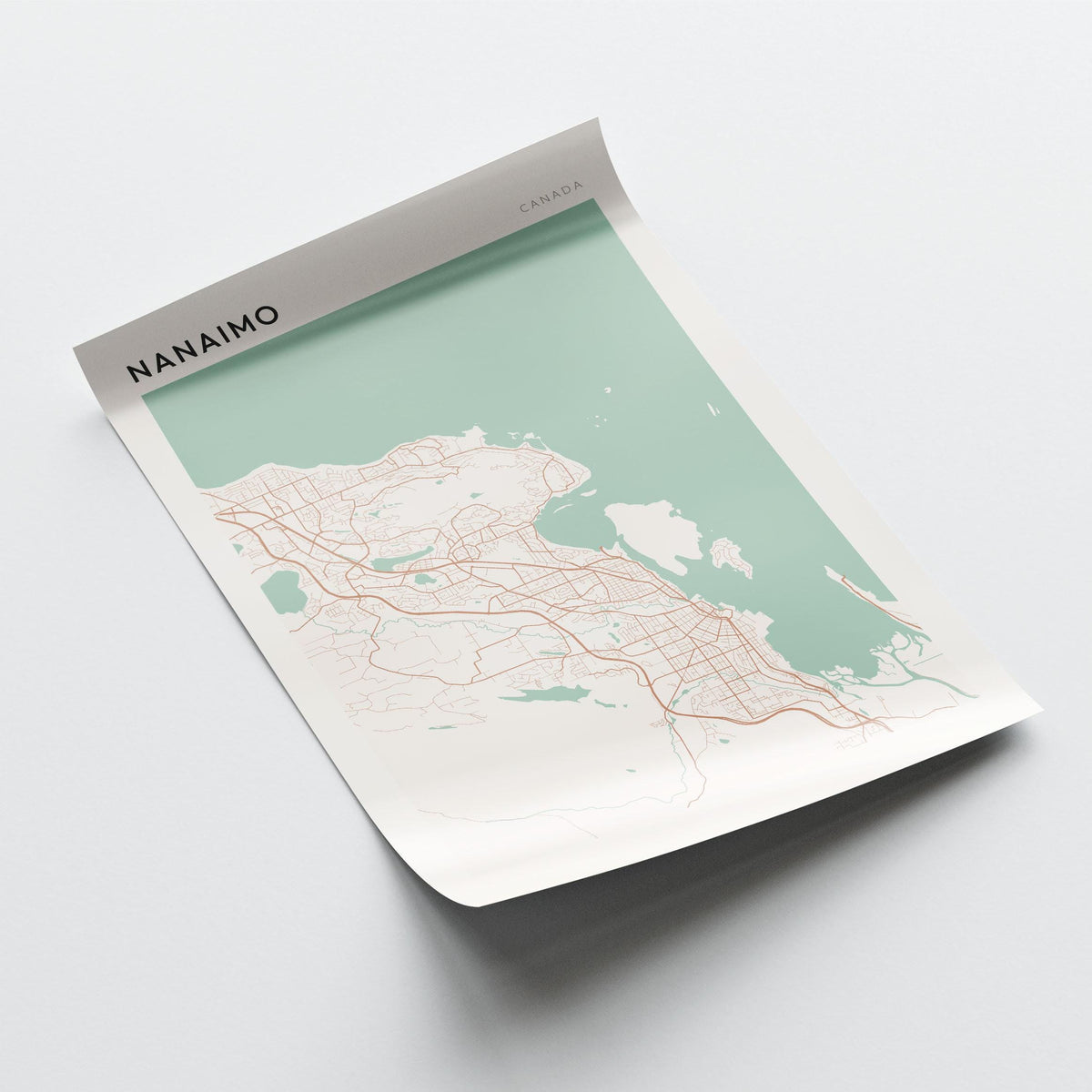 nanaimo, british columbia map poster - image 3