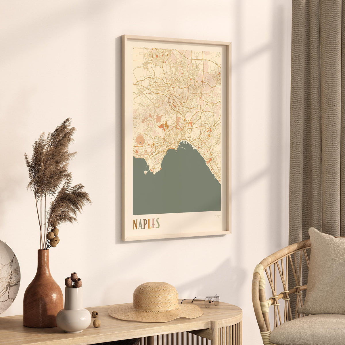 naples italy map poster - image 2