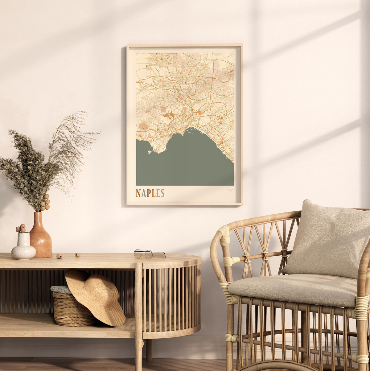 naples italy map poster - image 3