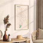 uppsala sweden map poster - image 2