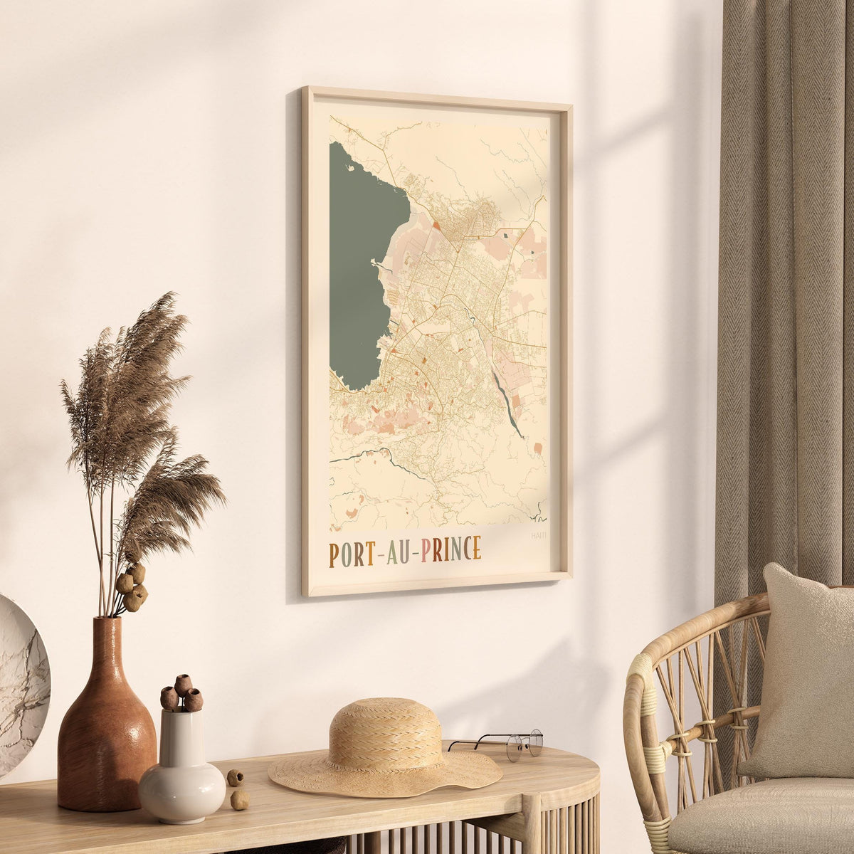 port-au-prince, haiti map poster - image 2
